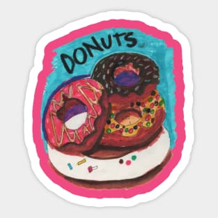 Colorful Donuts Sticker